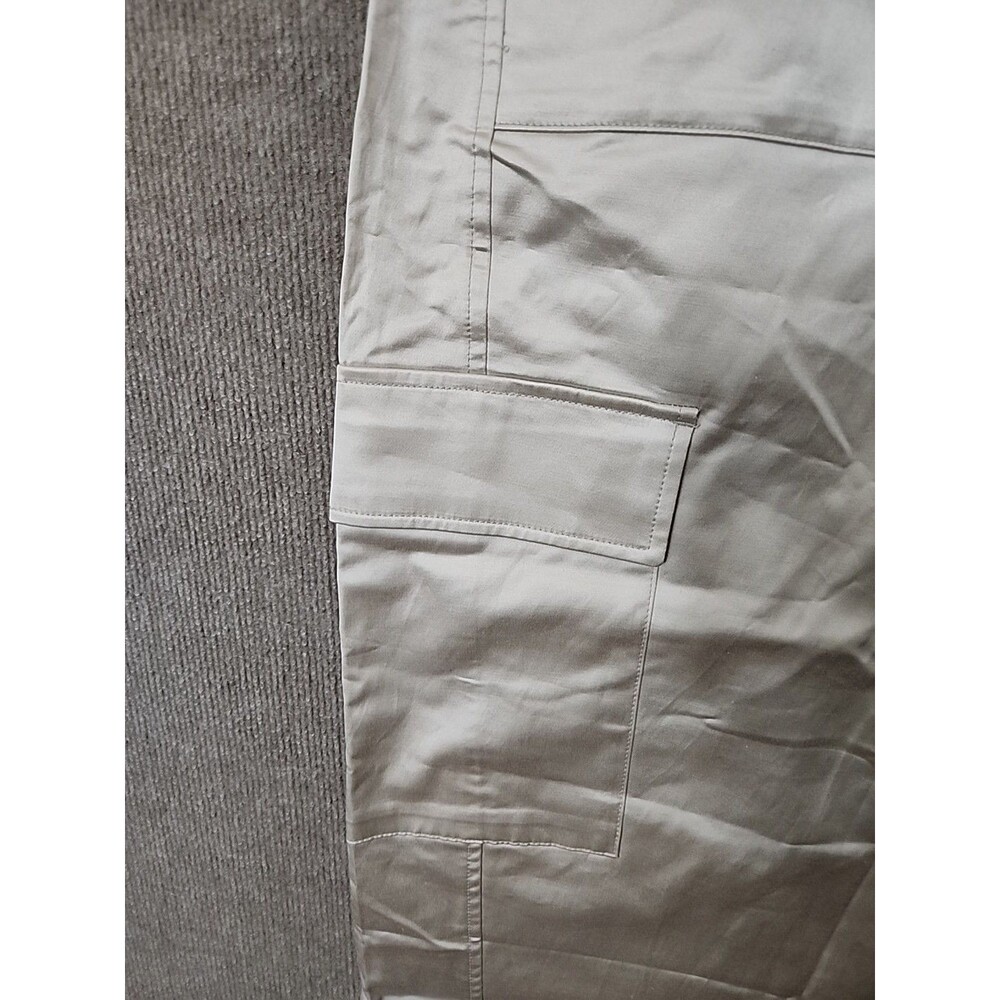 Old Navy Satin Cargo Barrel Wide-Leg Pants Womens 10 Silver Gray NEW - Picture 5 of 11